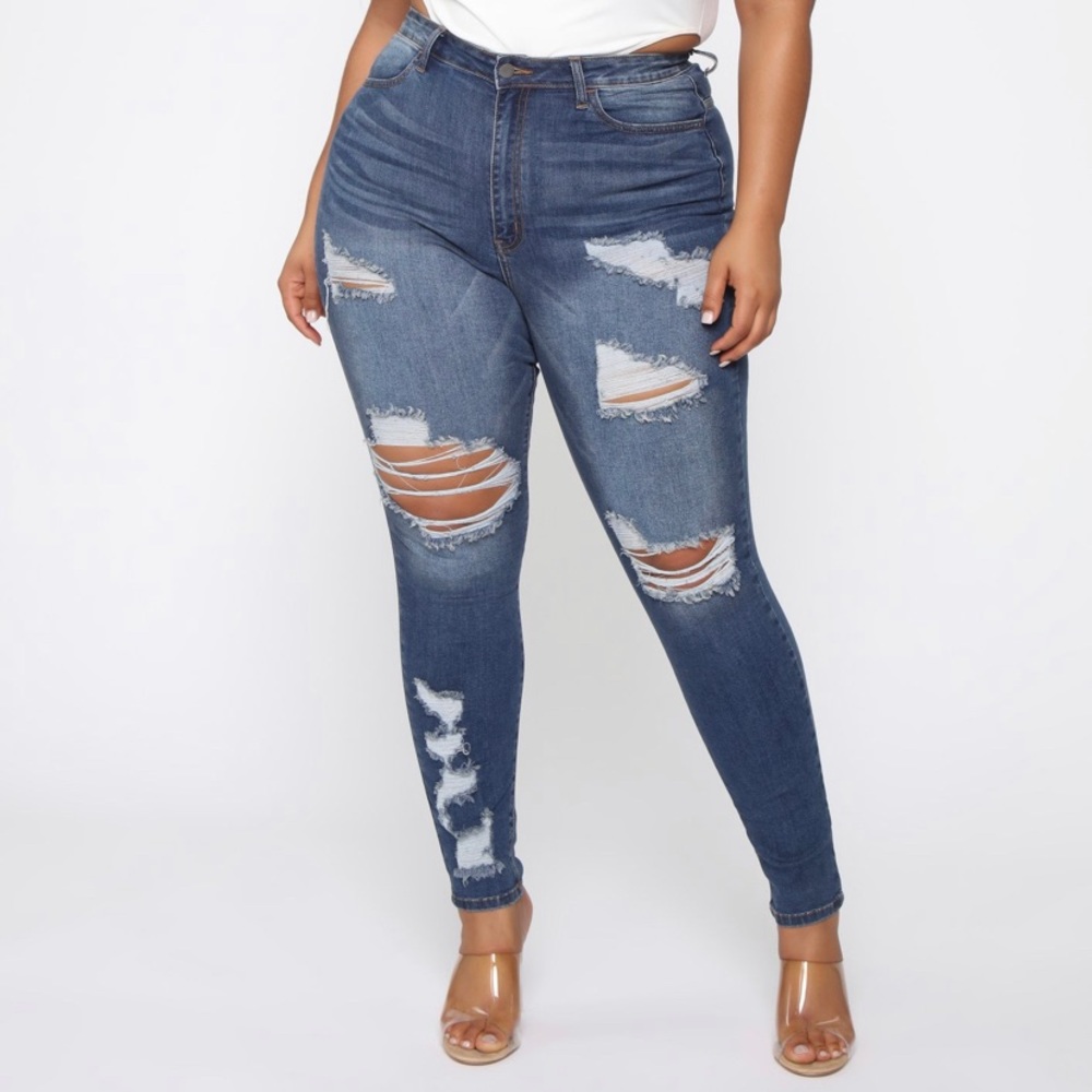 Pay to Play High Waisted Skinny Jeans- Size 3X